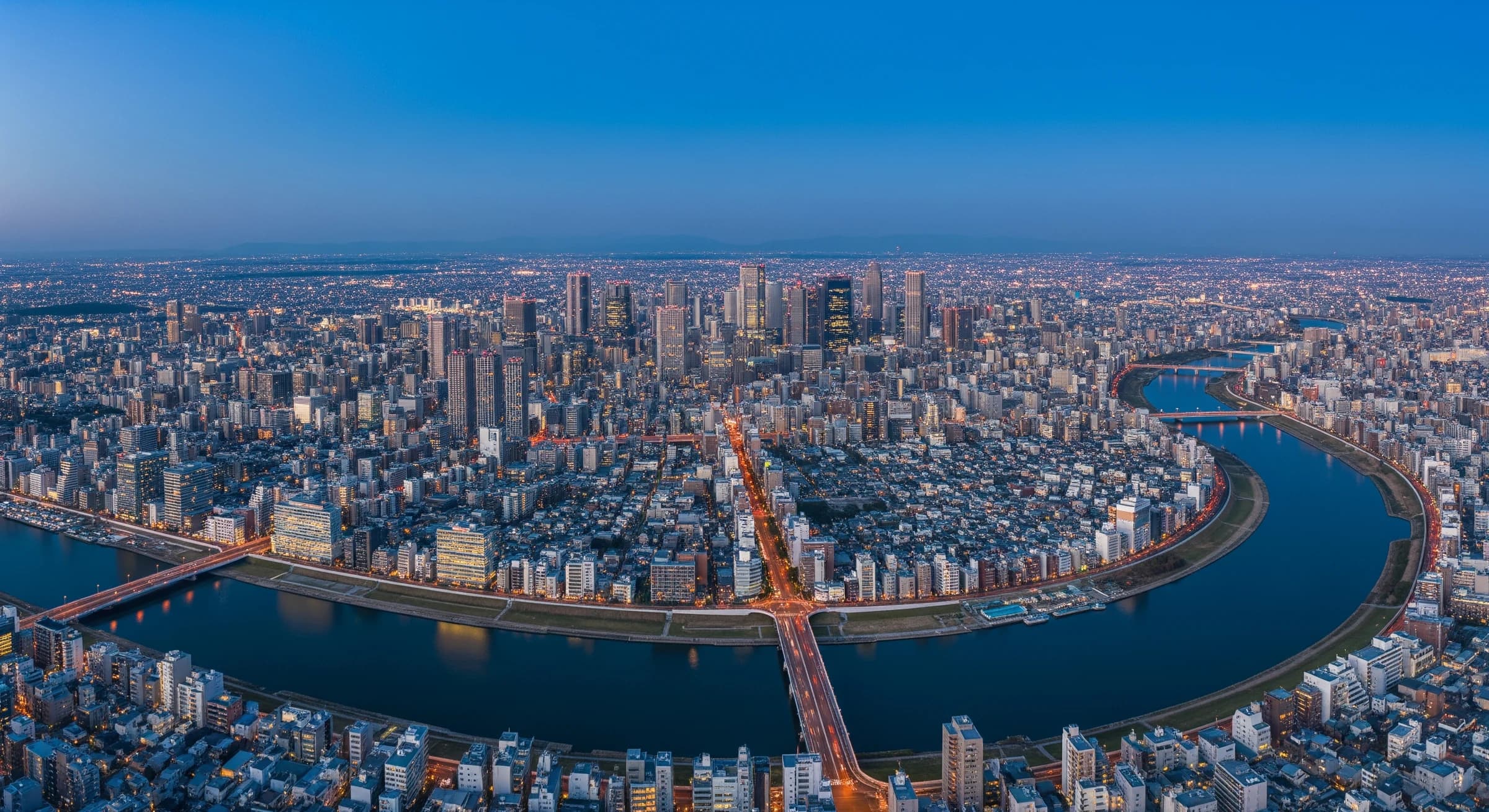 大阪の街並み